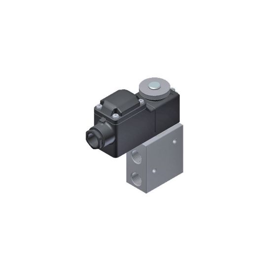 Picture of Parker 3-Way Universal, 1/4" General Purpose Solenoid Valves - U133X7196-497105C2