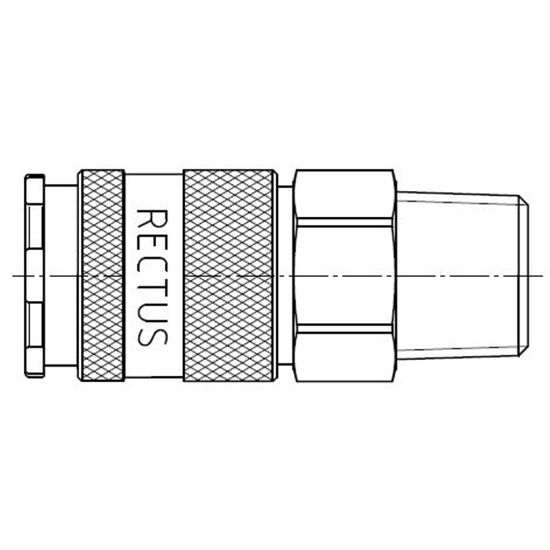 Picture of Quick coupling, European Profile ND 10 (Series 27, Series 1700, Series 1727) - 27KFAK13MVN