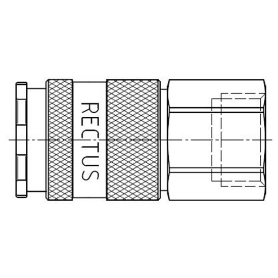 Picture of Quick coupling, European Profile ND 10 (Series 27, Series 1700, Series 1727) - 27KFIW26MPN