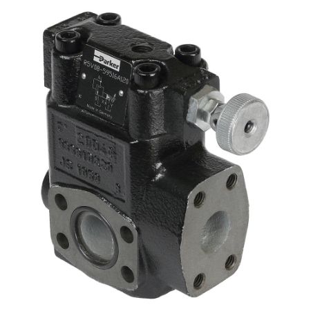 Picture for category Pilot Operated Pressure Relief Valve, SAE Flange - Series R5V / R5V*P2