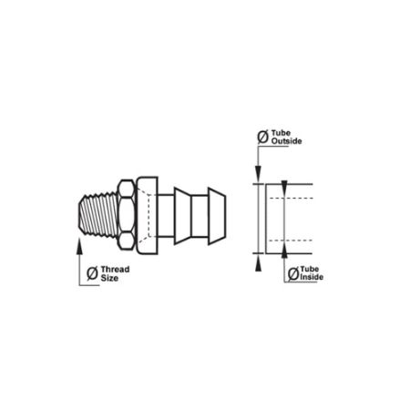 Picture for category Quick-Acting Barbed Fitting With Brass Male BSPT Thread