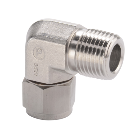 Picture for category Parker Tube Fitting, NPT Male Elbow - A-LOK Series