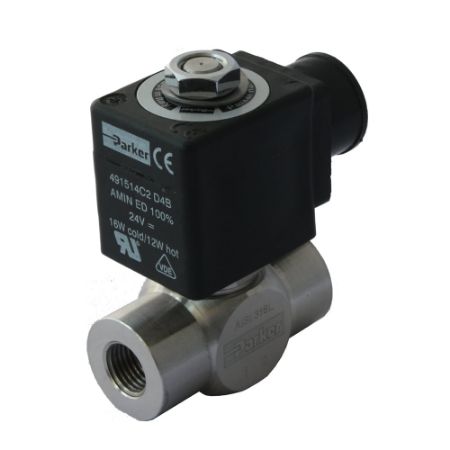 Picture for category Parker 2-Way Normally Open, 1/4" General Purpose Solenoid Valves