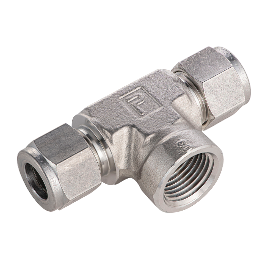 Picture of Parker Tube Fitting, NPT Female Branch Tee - A-LOK Series - M12FBT1/2N-6MO-NSK